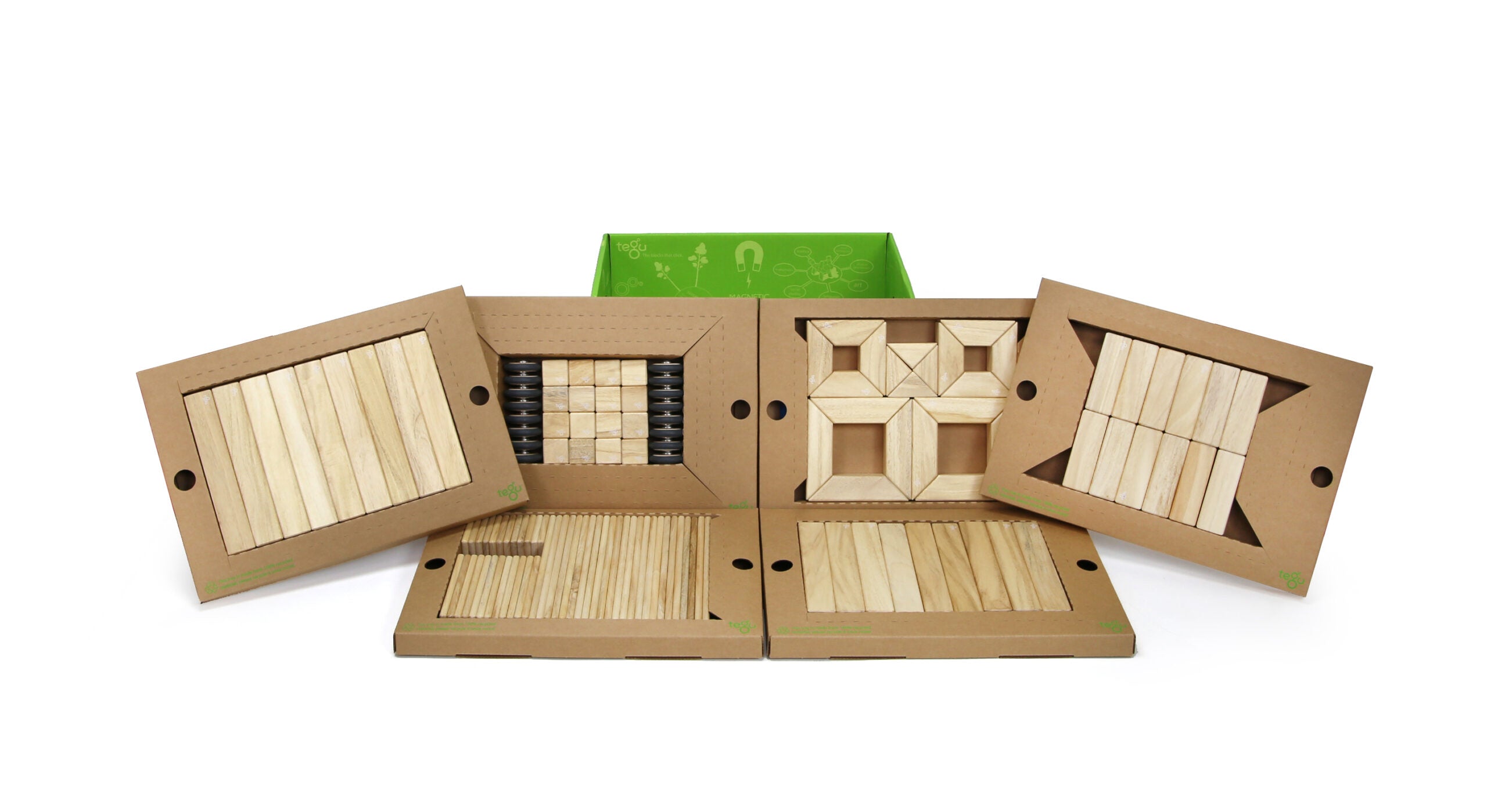 Tegu Magnetic Blocks Natural Set