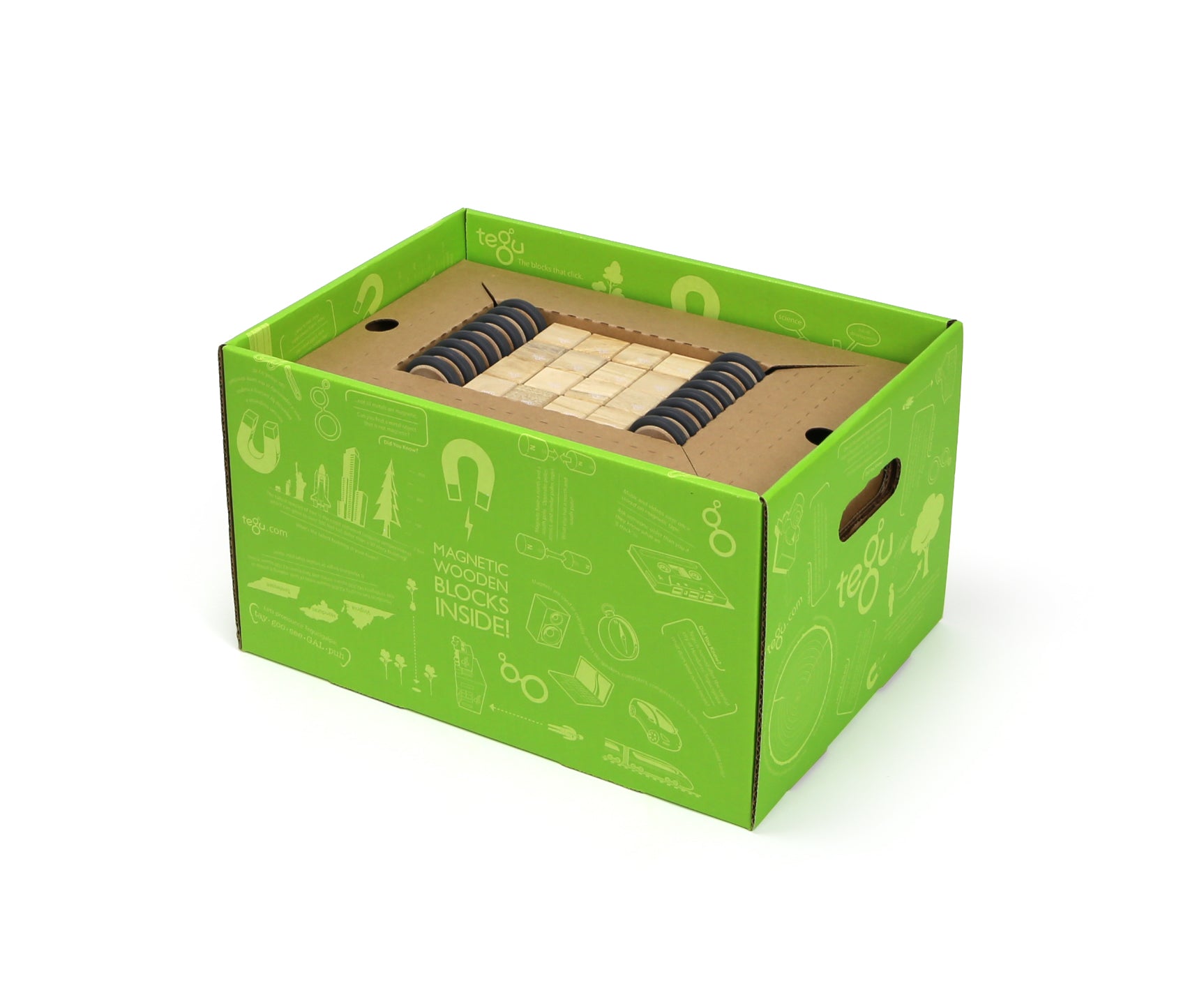 Tegu Magnetic Blocks Natural Set