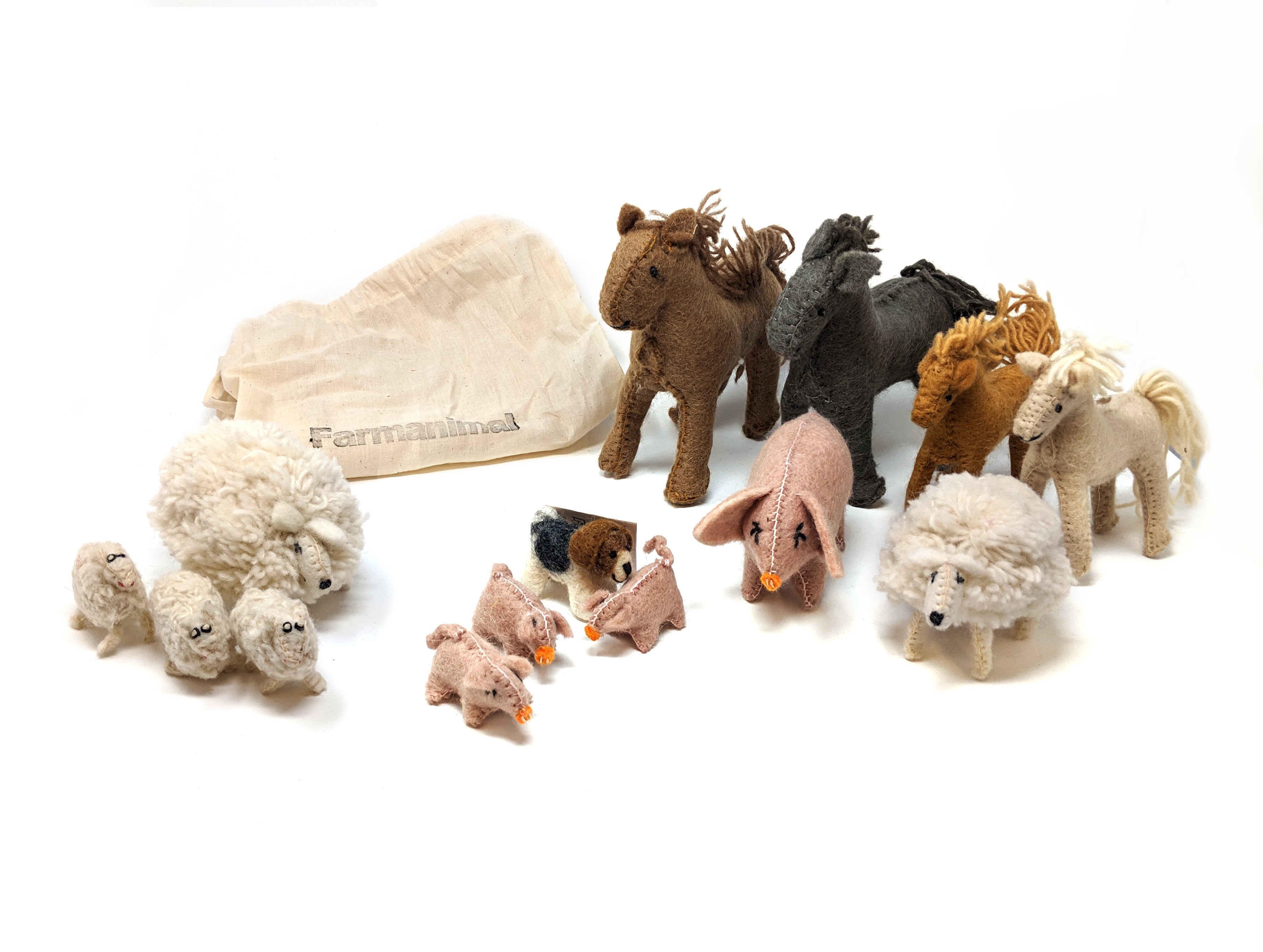 Wool Farm Animal Story Props