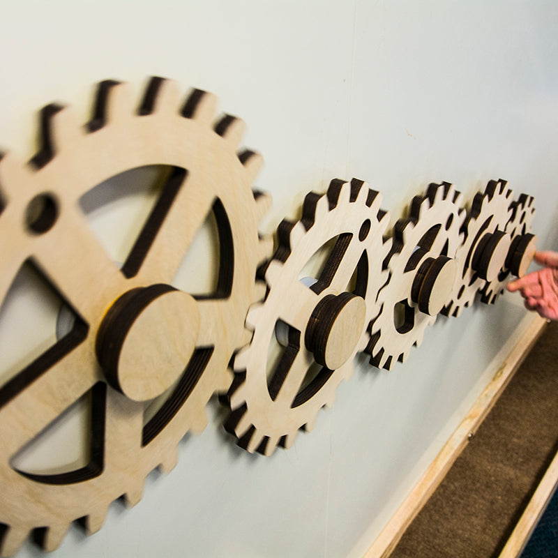 Magnet Wall Wooden Gears