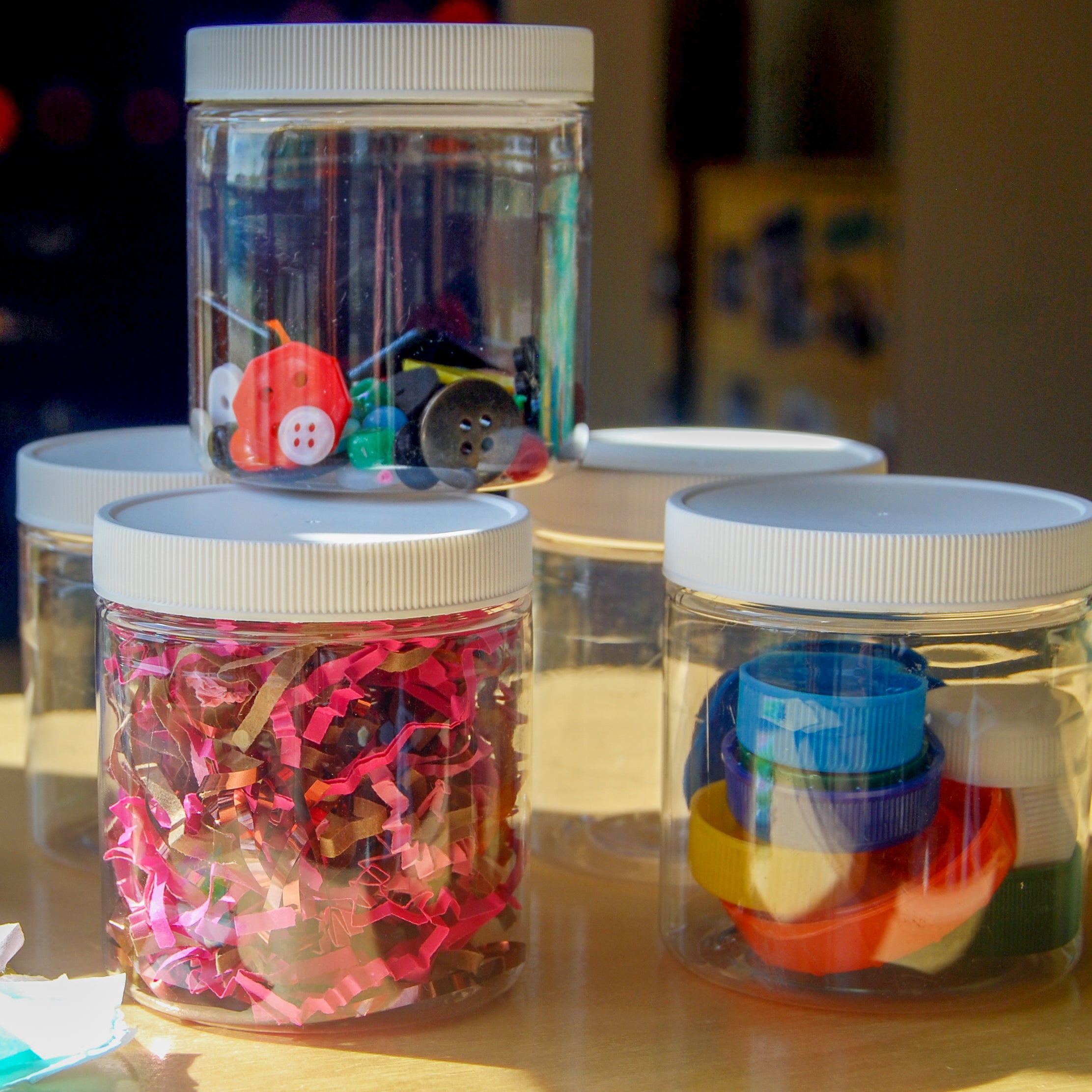 Plastic Storage Jars - Set of 4