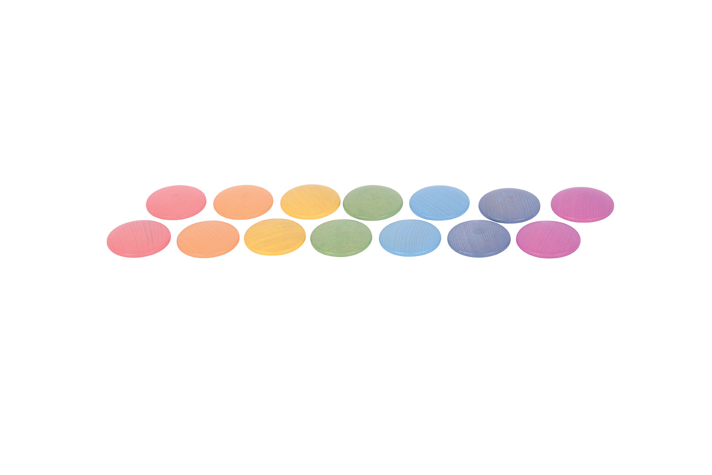 Rainbow Wooden Discs