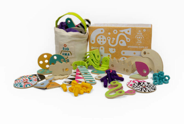 Rigamajig Jr. Spinning Tops Kit