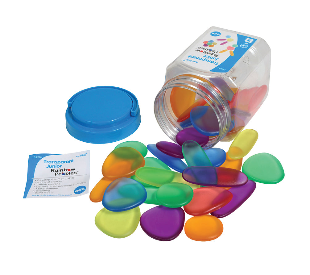 Transparent Rainbow Pebbles