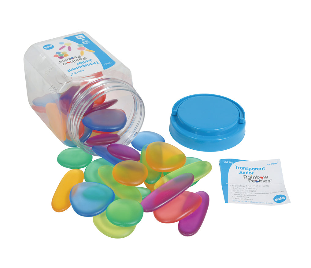 Transparent Rainbow Pebbles