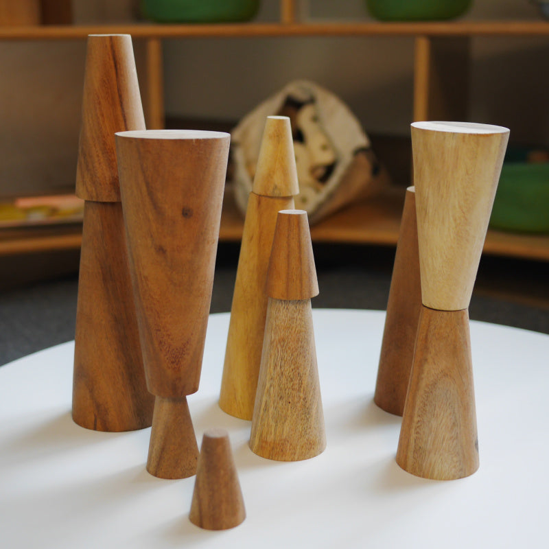 Wooden Stacking Cones