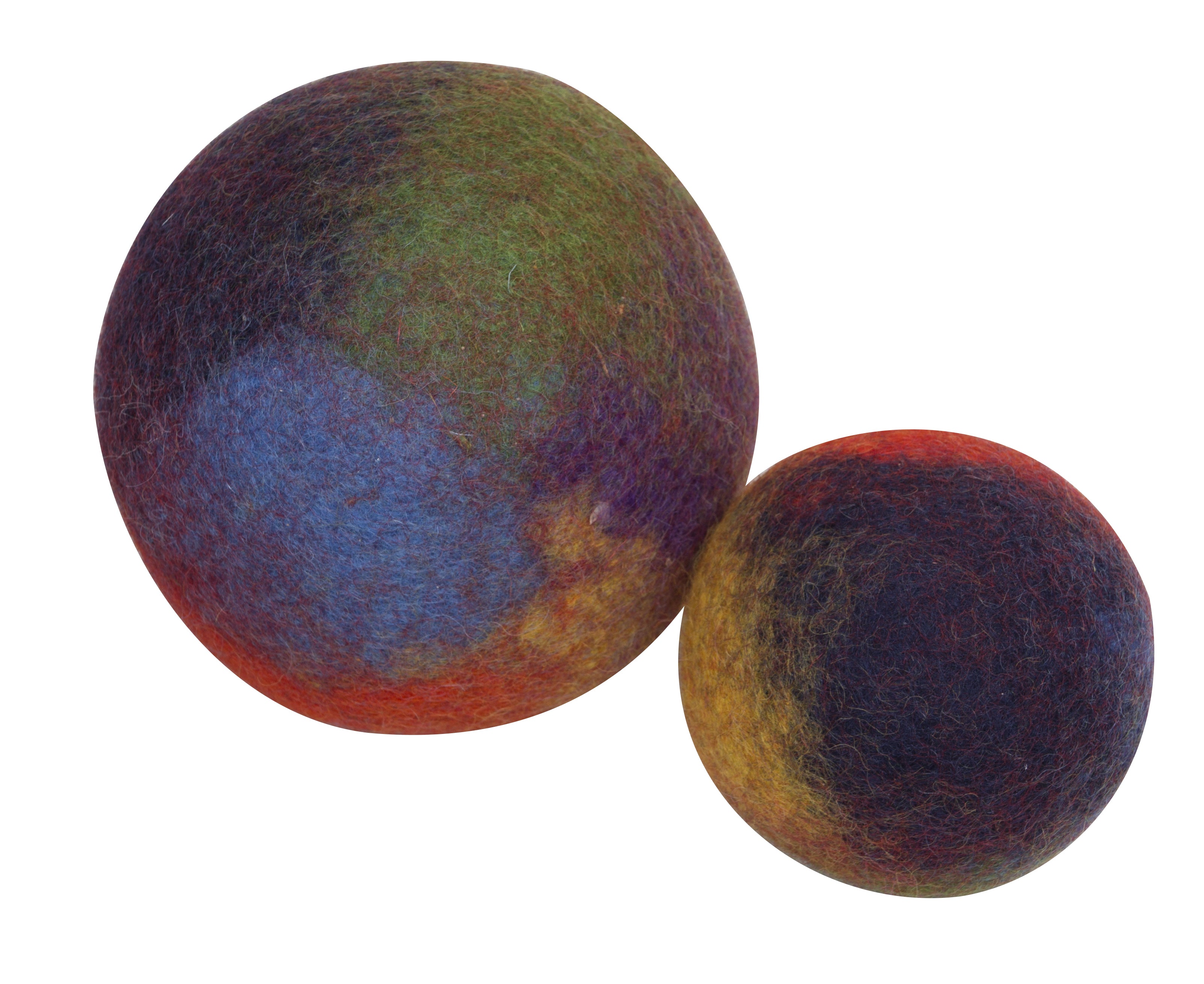 Earth Rainbow Wool Balls