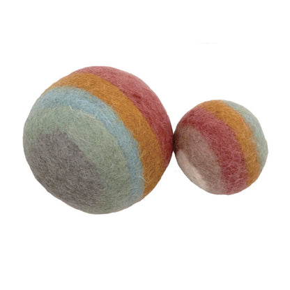 Earth Rainbow Wool Balls