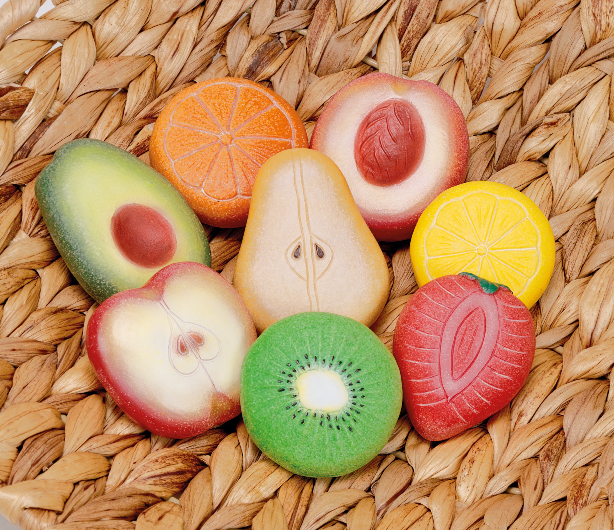 Fruit Sensory Play Stones 1