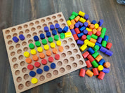 Hardwood Pegboard with Pegs