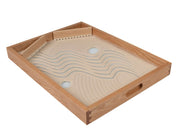Transparent Sand Tray with light-up base for sensory play and STEM activities