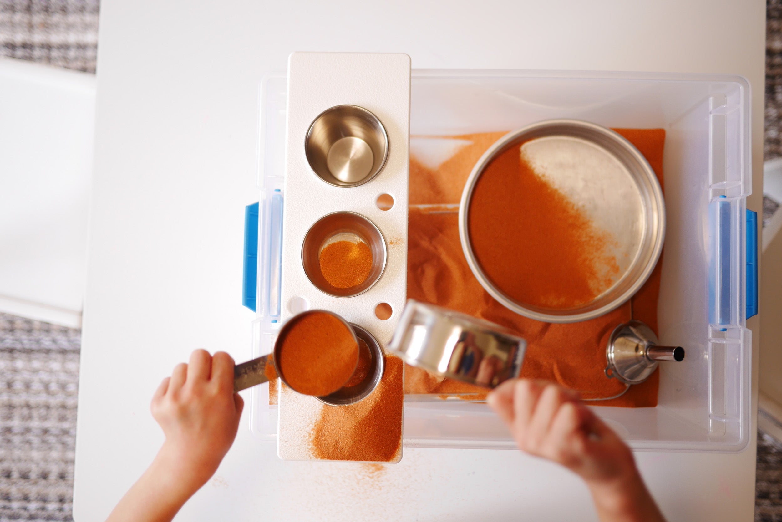 At Home Sensory Box - Sand Exploration