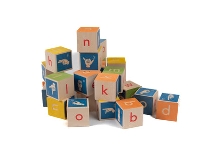 Sign Language Alphabet Blocks