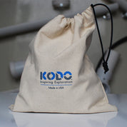 Canvas storage bags in two sizes with drawstring closures for organizing materials