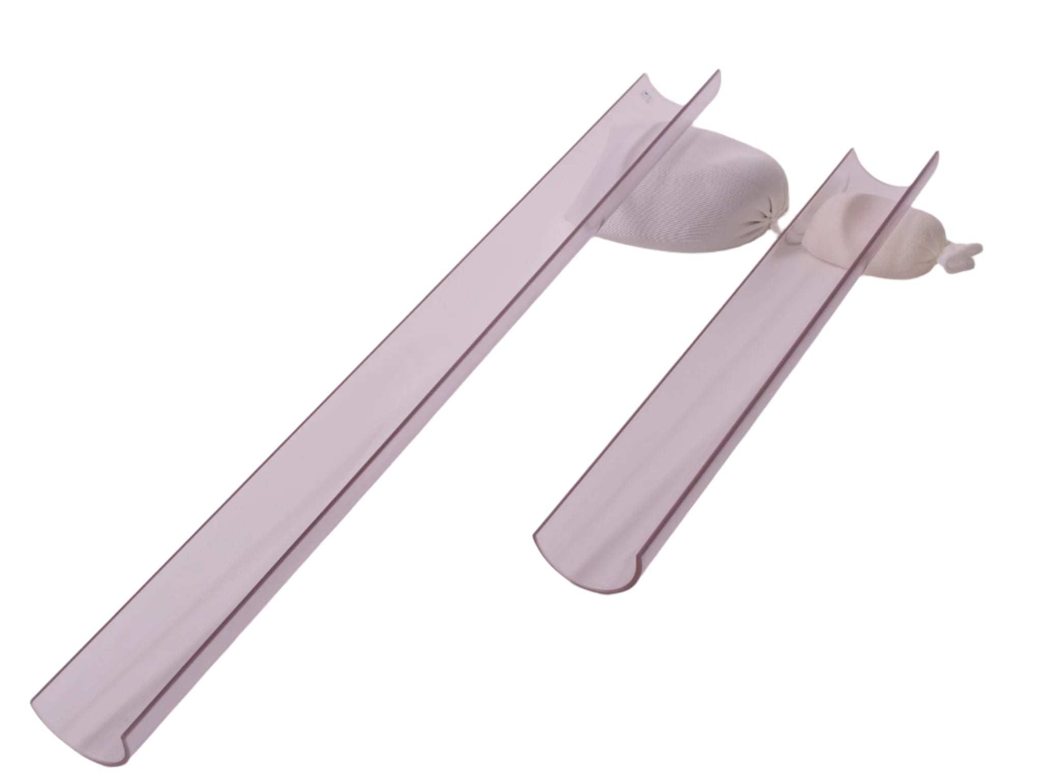 Clear Ramp Set for kids to explore motion with transparent ramps and rolling objects
