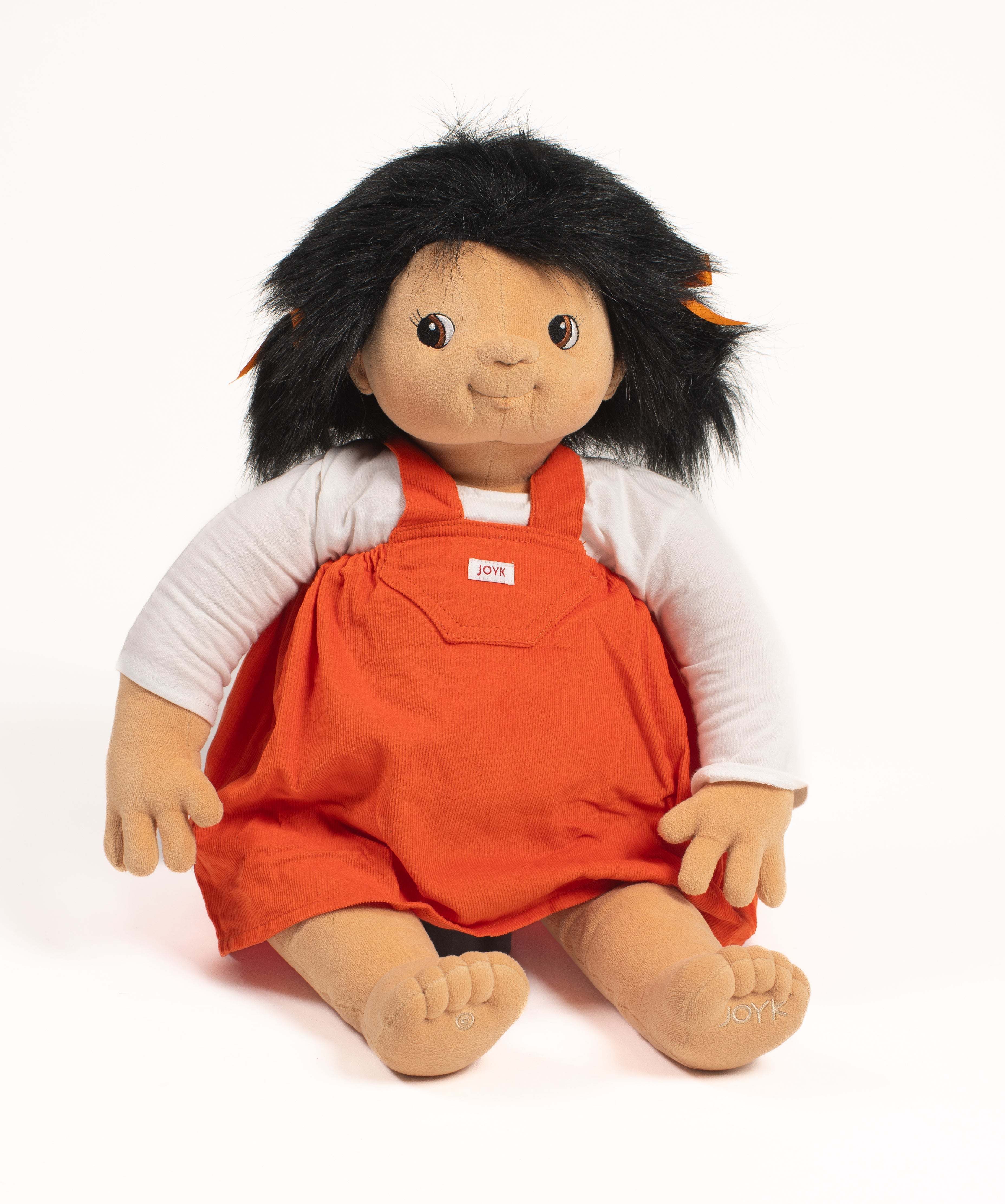 Emelie empathy doll with diverse appearance, soft fabric, and realistic toddler design promoting social-emotional learning and cultural awareness