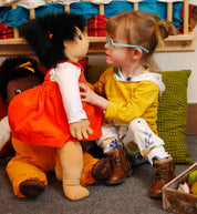 Emelie empathy doll with diverse appearance promoting social-emotional learning and cultural awareness