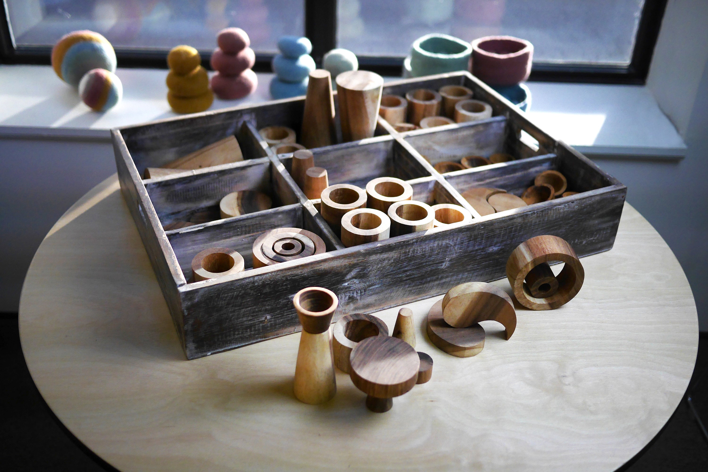 Handcrafted Wooden Loose Parts Collection