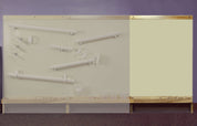 Magnet Wall Extension Panel with maple and weather-resistant trim for indoor and outdoor use
