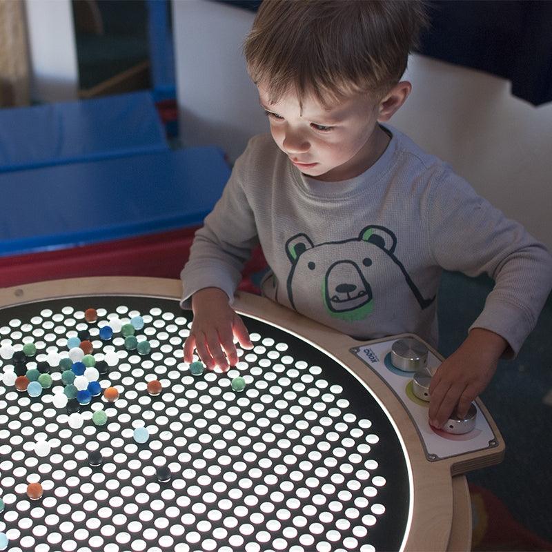 Light Laboratory with RGB knobs for early childhood light exploration and color mixing