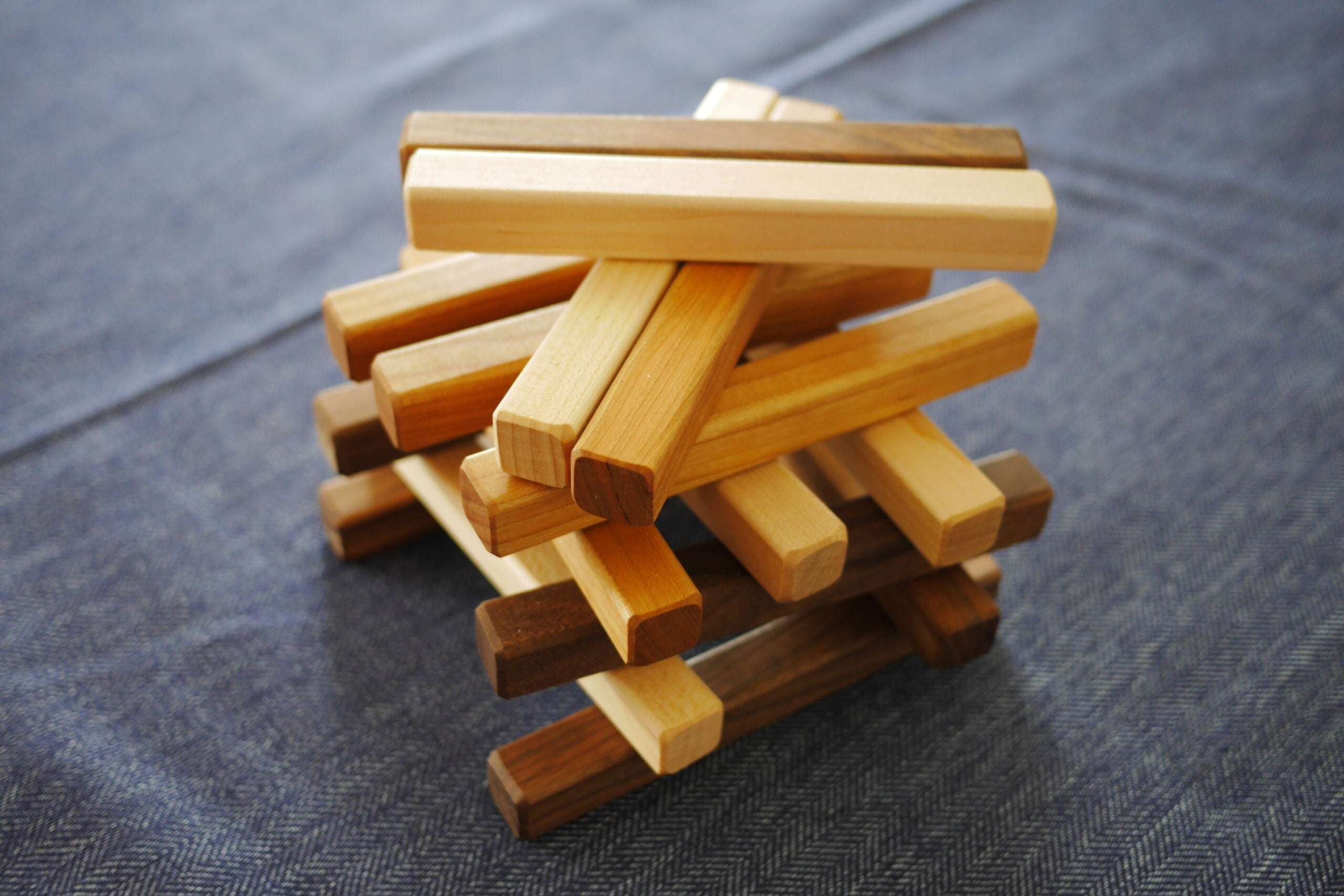 Loose Parts Natural Mix for toddlers wooden play pieces collection