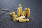 Loose Parts Natural Mix wooden pieces for toddlers' play and exploration