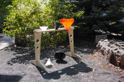 Outdoor Funnel Stand made of durable marine-grade HDPE for STEM learning and play outdoors