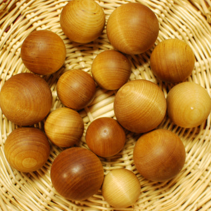 30 Weather Treated Wood Balls (Variety)