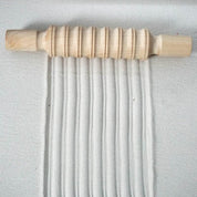 Wooden patterned rolling pins for art and sensory materials like clay and sand