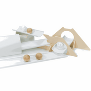 Children playing with Kodo Ramp Starter Set featuring ramps, stands, balls, tunnel, and tube for creative indoor and outdoor play
