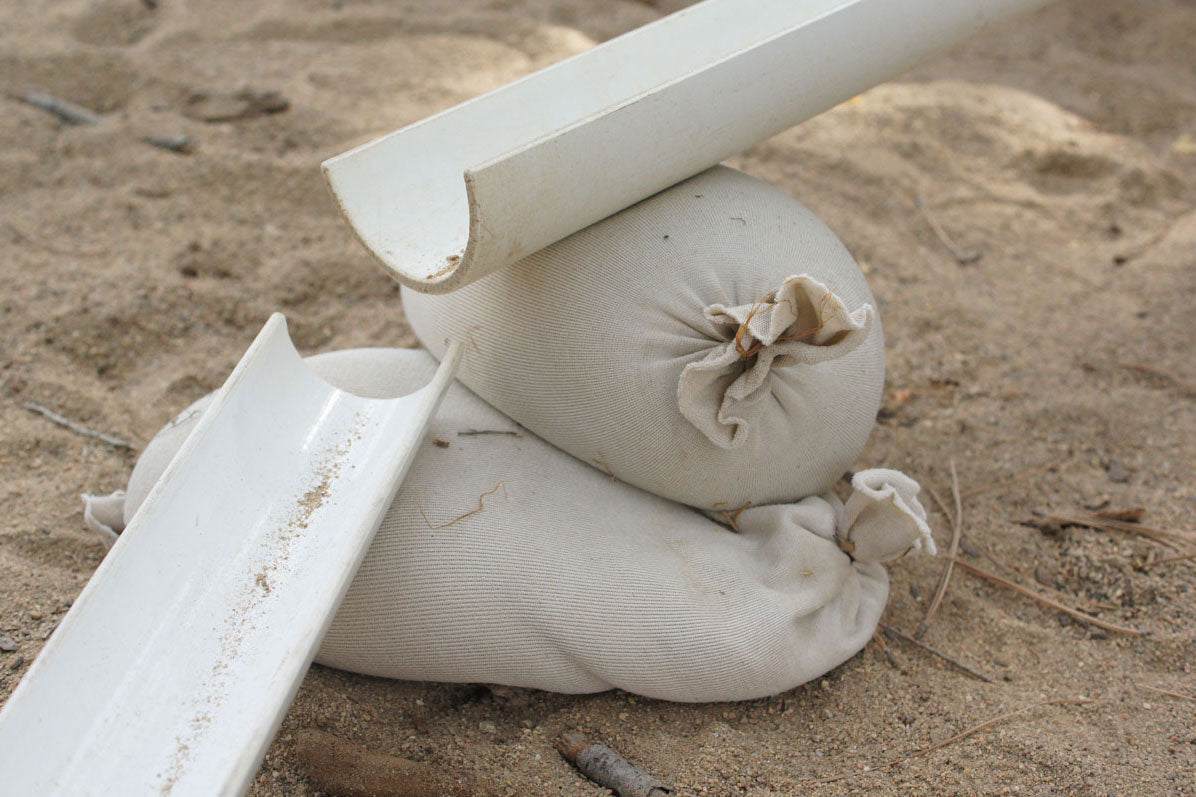 Children playing and building creatively with flexible sandbags in a classroom setting