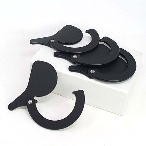 Set of four black, circular metal ramp gates with pivoting levers for Kodo 2023 ramp systems.