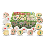 Colorful Number Pebbles set for counting and math play in sand and water activities