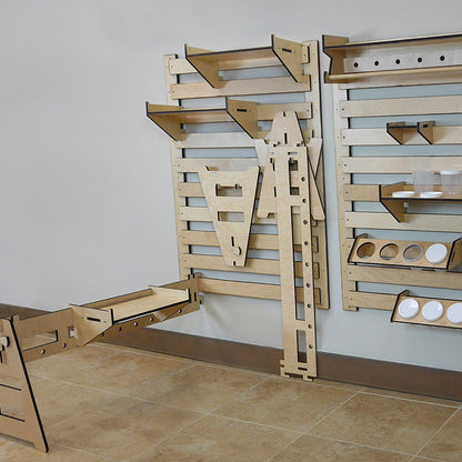 Slat Wall Storage System with Accessories
