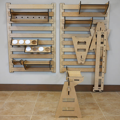 Slat Wall Storage System with Accessories