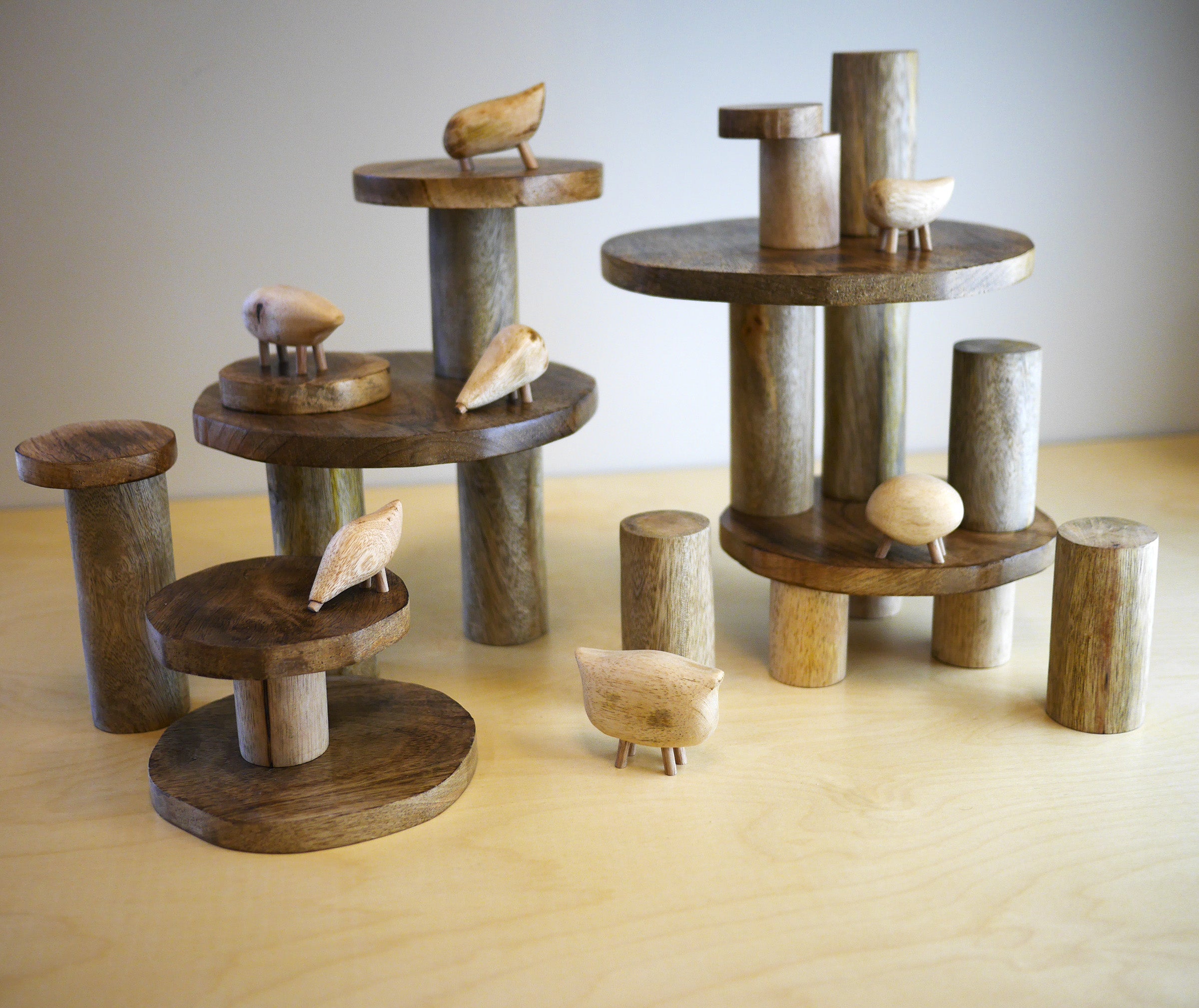 Wooden Stacking Discs