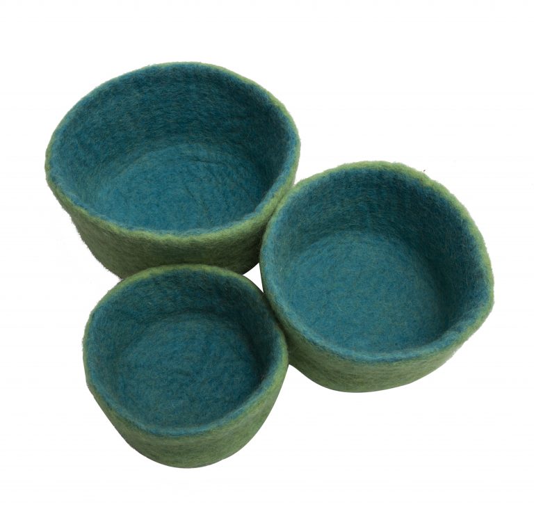 Nested Wool Bowls