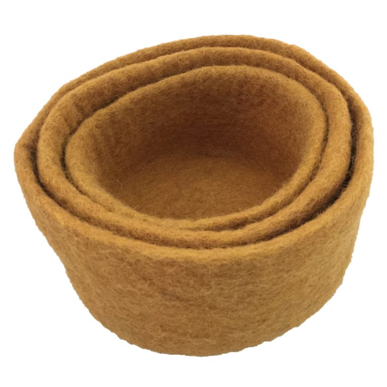 Nested Wool Bowls Natural