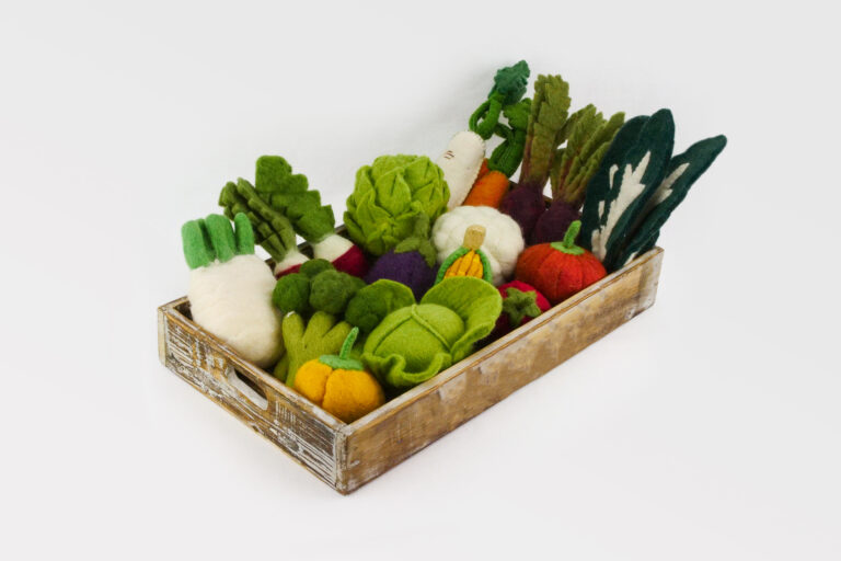 Papoose Wool Vegetables Crated Set (2)