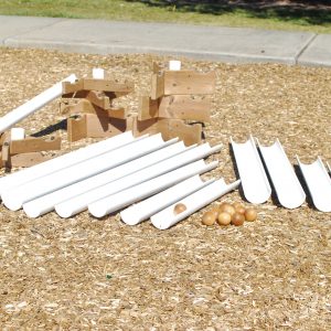 Outdoor Ramps with Pine Stands