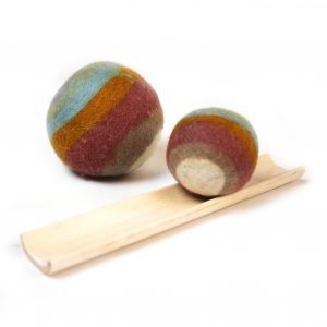Earth Rainbow Wool Balls