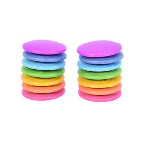 Rainbow Wooden Discs A