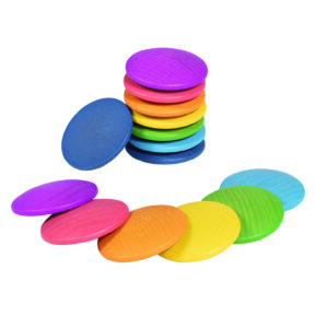 Rainbow Wooden Discs D