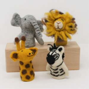 Wool Finger Puppets African wb4 square