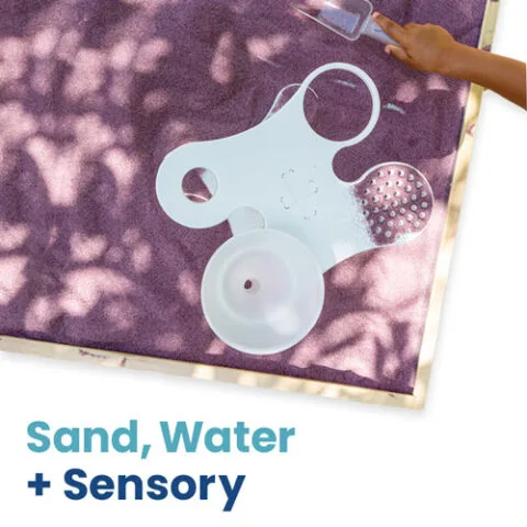 sand, water and sensory category